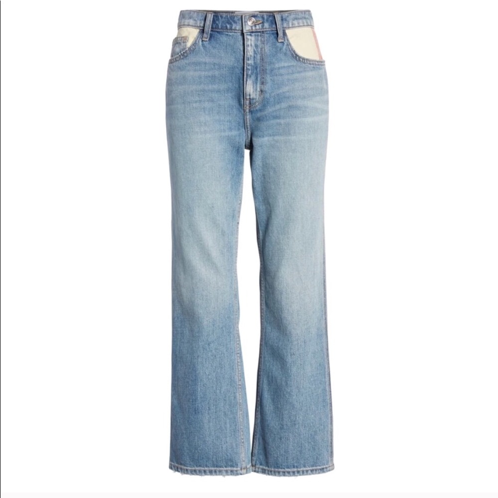 NWT Current Elliott Vanessa Crop Straight Jeans